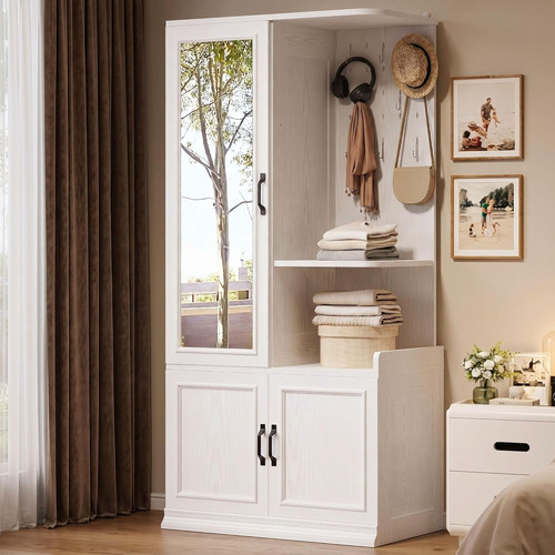 Elegant white armoire - elegant,