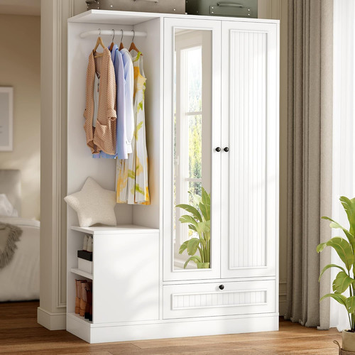 Stylish white armoire - stylish,