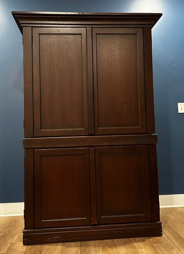 Armoire closet wardrobe - wardrobe, wood