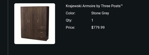 Armoire closet wardrobe wood - armoire,