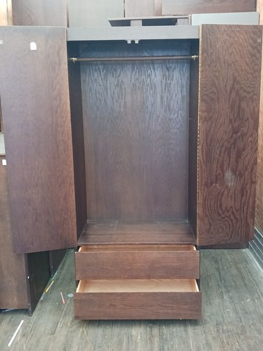 Quality used wooden wardrobe - used,