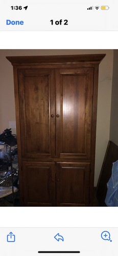 Armoire closet wardrobe wood